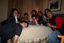 Celebrating Jeremy's 24th birthday with Haagen Daz bars